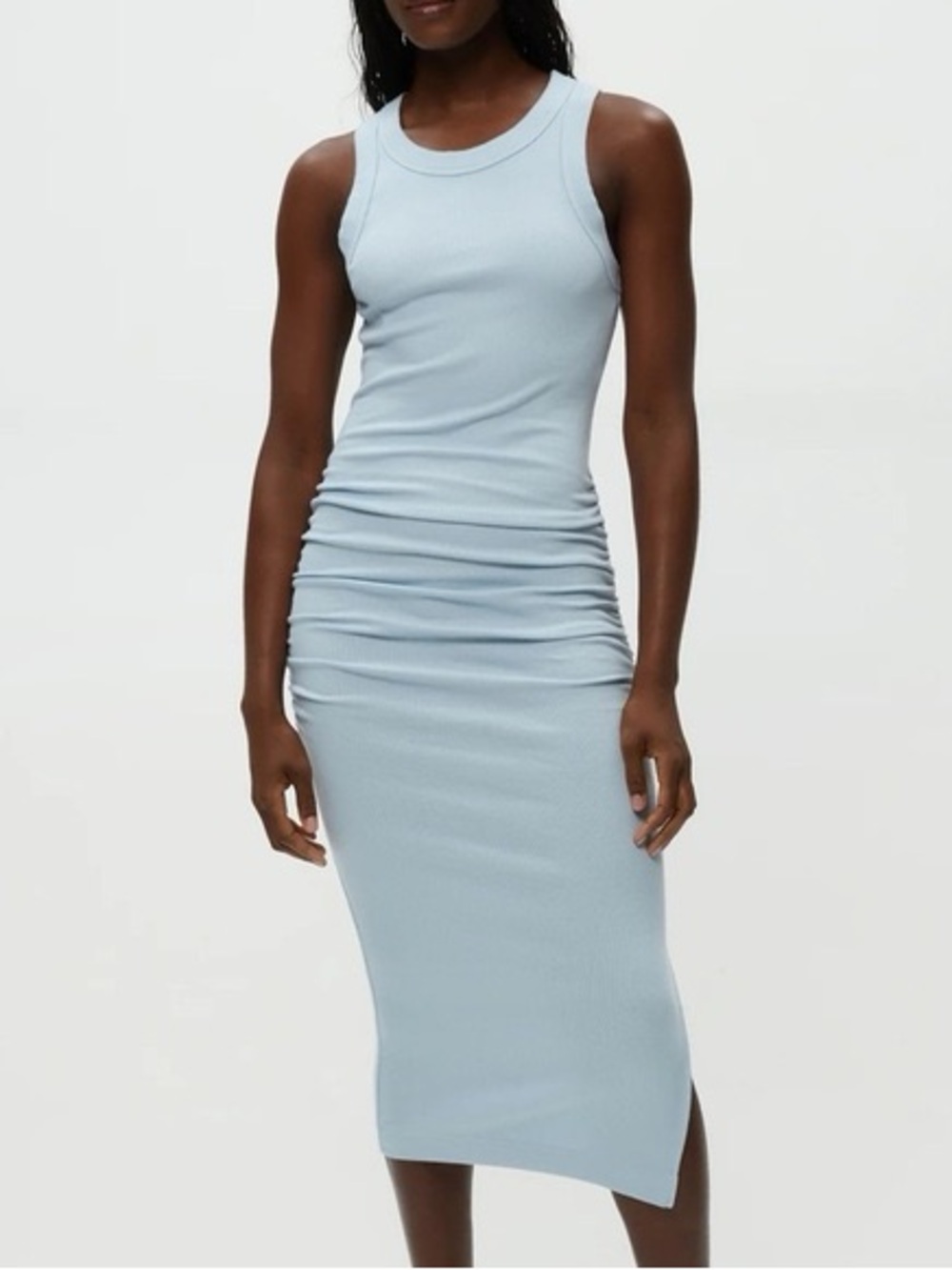 Michael Stars Light Blue Wren Midi Dress